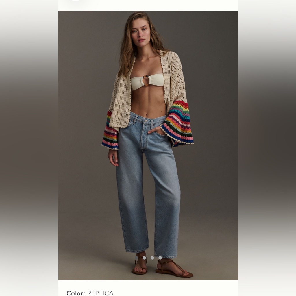 Agolde 90âs Crop Mid-Rise Straight Jeans